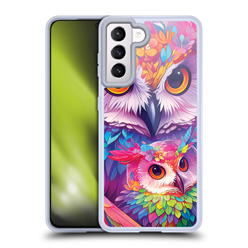 Michael David Ward Animals Owl Love You Forever Soft Gel Case for Samsung Galaxy S21 5G