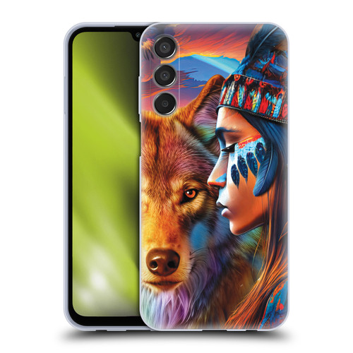 Michael David Ward Animals Wolf Soft Gel Case for Samsung Galaxy M15/F15 5G
