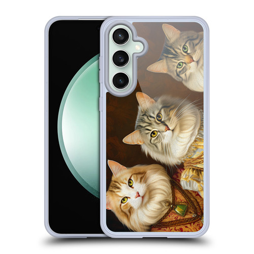 Michael David Ward Animals Fancy Cats Soft Gel Case for Samsung Galaxy S23 FE 5G