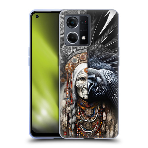 Shambhala Light Visionary Art Celestial Graphics Ravens-Face Soft Gel Case for OPPO Reno8 4G