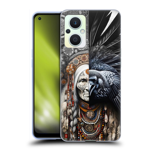 Shambhala Light Visionary Art Celestial Graphics Ravens-Face Soft Gel Case for OPPO Reno8 Lite