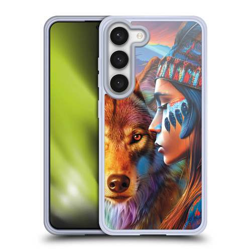 Michael David Ward Animals Wolf Soft Gel Case for Samsung Galaxy S23 5G