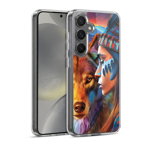 Michael David Ward Animals Wolf Soft Gel Case for Samsung Galaxy S24 5G & MagSafe