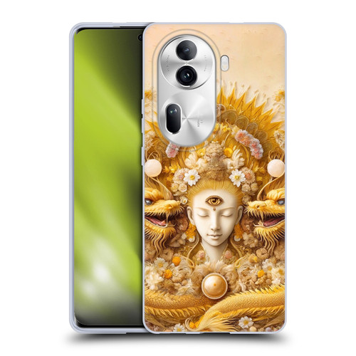 Shambhala Light Visionary Art Celestial Graphics Lucky Dragons Soft Gel Case for OPPO Reno11 Pro