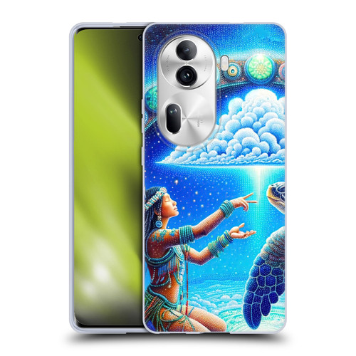 Shambhala Light Visionary Art Celestial Graphics Terrapin Traveler Soft Gel Case for OPPO Reno11 Pro