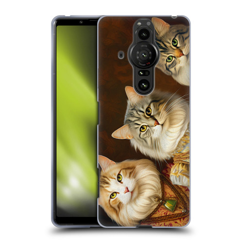 Michael David Ward Animals Fancy Cats Soft Gel Case for Sony Xperia Pro-I