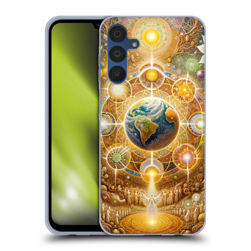 Shambhala Light Visionary Art Celestial Graphics The 9 Realms Soft Gel Case for Samsung Galaxy A15