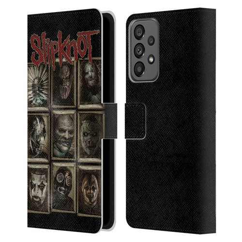 Slipknot Key Art Covered Faces Leather Book Wallet Case Cover For Samsung Galaxy A73 5G (2022)