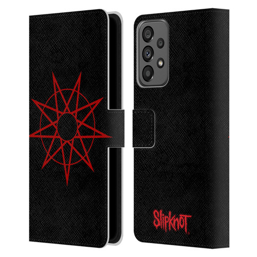 Slipknot Key Art Nanogram Leather Book Wallet Case Cover For Samsung Galaxy A73 5G (2022)