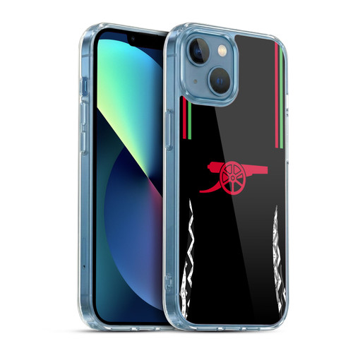 Arsenal FC 2024/25 Kit Away Soft Gel Case for Apple iPhone 13 Mini & MagSafe