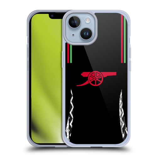 Arsenal FC 2024/25 Kit Away Soft Gel Case for Apple iPhone 14