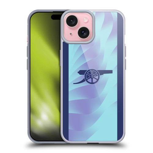 Arsenal FC 2024/25 Kit Third Soft Gel Case for Apple iPhone 15 & MagSafe