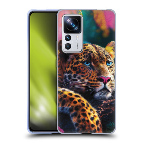 Michael David Ward Animals Reclining Leopard Soft Gel Case for Xiaomi 12T Pro
