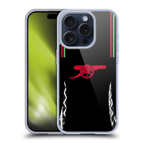 Arsenal FC 2024/25 Kit Away Soft Gel Case for Apple iPhone 15 Pro