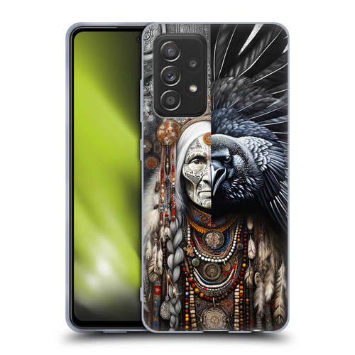Shambhala Light Visionary Art Celestial Graphics Ravens-Face Soft Gel Case for Samsung Galaxy A52 / A52s / 5G (2021)