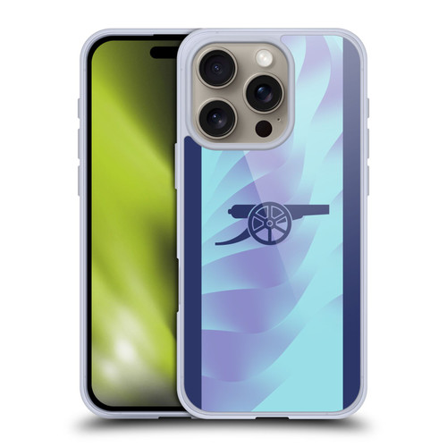 Arsenal FC 2024/25 Kit Third Soft Gel Case for Apple iPhone 16 Pro