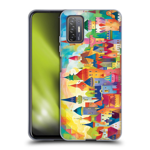 Michael David Ward Fantasy & Whimsical Fairy Tale Castles Soft Gel Case for HTC Desire 21 Pro 5G