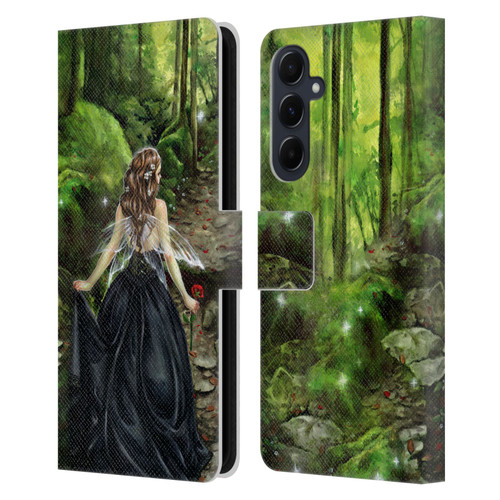 Selina Fenech Fairies Along The Forest Path Leather Book Wallet Case Cover For Samsung Galaxy A55 5G
