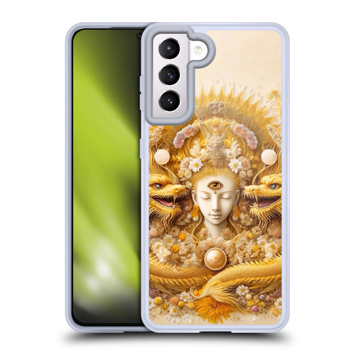 Shambhala Light Visionary Art Celestial Graphics Lucky Dragons Soft Gel Case for Samsung Galaxy S21 5G