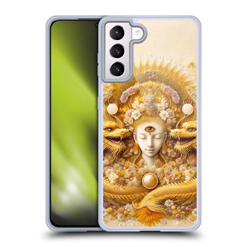 Shambhala Light Visionary Art Celestial Graphics Lucky Dragons Soft Gel Case for Samsung Galaxy S21+ 5G