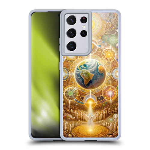 Shambhala Light Visionary Art Celestial Graphics The 9 Realms Soft Gel Case for Samsung Galaxy S21 Ultra 5G