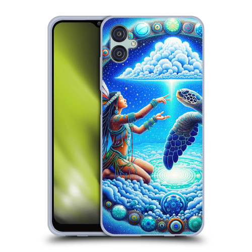 Shambhala Light Visionary Art Celestial Graphics Terrapin Traveler Soft Gel Case for Samsung Galaxy M04 5G / A04e