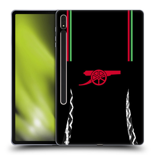 Arsenal FC 2024/25 Kit Away Soft Gel Case for Samsung Galaxy Tab S8 Plus