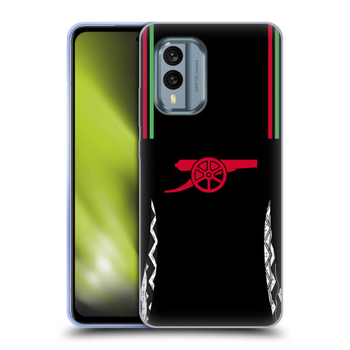 Arsenal FC 2024/25 Kit Away Soft Gel Case for Nokia X30