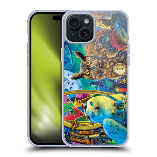Michael David Ward Fantasy & Whimsical Explorers Soft Gel Case for Apple iPhone 15 Plus