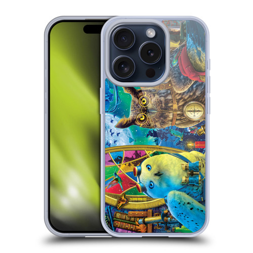 Michael David Ward Fantasy & Whimsical Explorers Soft Gel Case for Apple iPhone 15 Pro