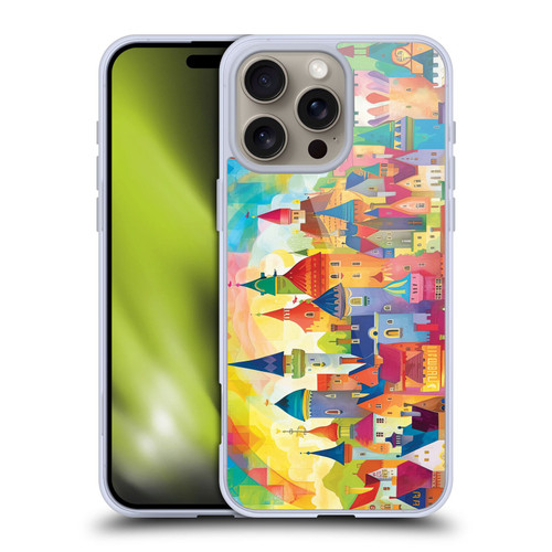 Michael David Ward Fantasy & Whimsical Fairy Tale Castles Soft Gel Case for Apple iPhone 16 Pro Max