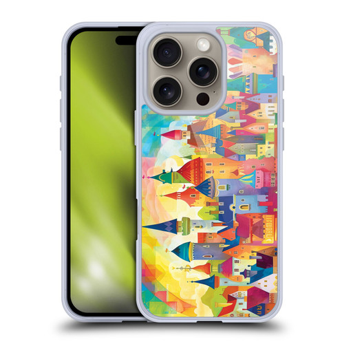 Michael David Ward Fantasy & Whimsical Fairy Tale Castles Soft Gel Case for Apple iPhone 16 Pro