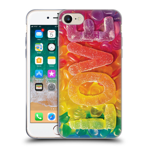 Michael David Ward Fantasy & Whimsical Love Is Sweet Soft Gel Case for Apple iPhone 7 / 8 / SE 2020 & 2022