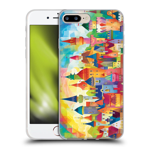 Michael David Ward Fantasy & Whimsical Fairy Tale Castles Soft Gel Case for Apple iPhone 7 Plus / iPhone 8 Plus
