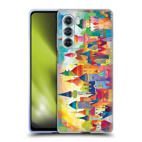 Michael David Ward Fantasy & Whimsical Fairy Tale Castles Soft Gel Case for Motorola Edge S30 / Moto G200 5G