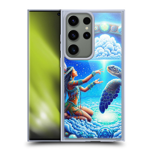 Shambhala Light Visionary Art Celestial Graphics Terrapin Traveler Soft Gel Case for Samsung Galaxy S23 Ultra 5G