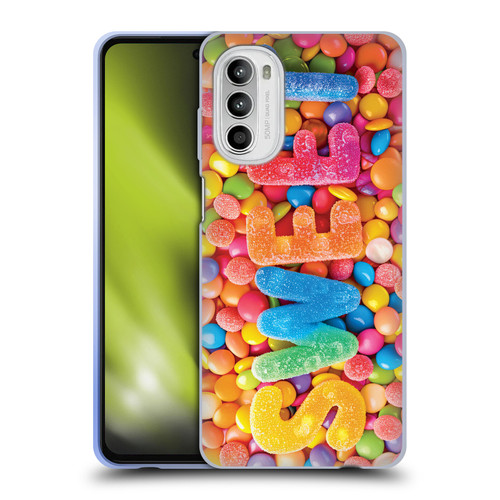 Michael David Ward Fantasy & Whimsical Candies Soft Gel Case for Motorola Moto G52