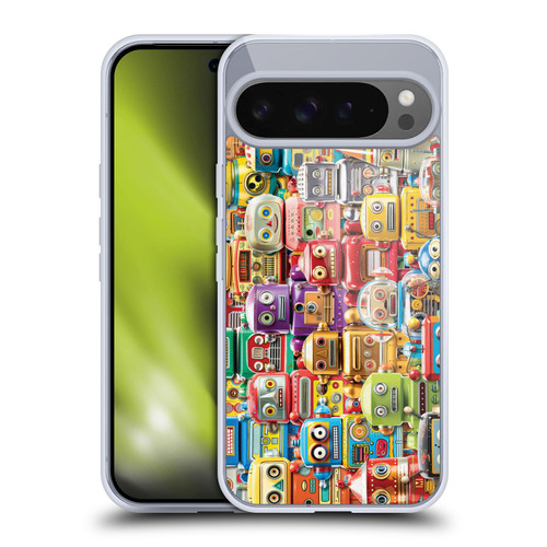 Michael David Ward Fantasy & Whimsical Toy Robots Soft Gel Case for Google Pixel 9 Pro XL