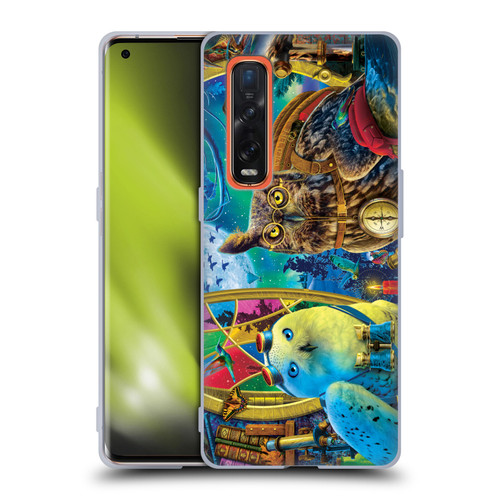 Michael David Ward Fantasy & Whimsical Explorers Soft Gel Case for OPPO Find X2 Pro 5G