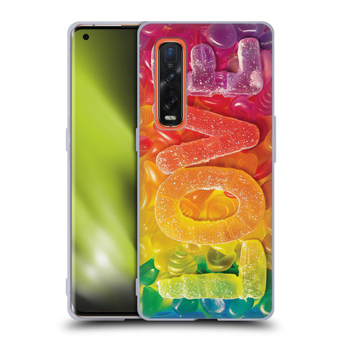 Michael David Ward Fantasy & Whimsical Love Is Sweet Soft Gel Case for OPPO Find X2 Pro 5G