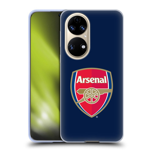 Arsenal FC Crest 2 Full Colour Blue Soft Gel Case for Huawei P50
