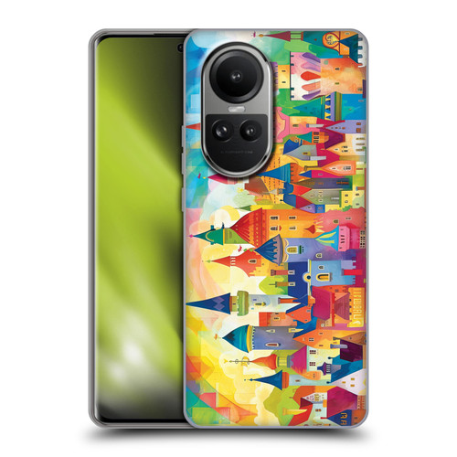 Michael David Ward Fantasy & Whimsical Fairy Tale Castles Soft Gel Case for OPPO Reno10 5G / Reno10 Pro 5G