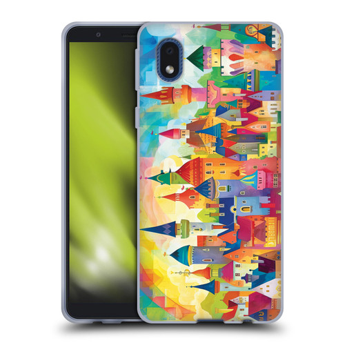 Michael David Ward Fantasy & Whimsical Fairy Tale Castles Soft Gel Case for Samsung Galaxy A01 Core (2020)