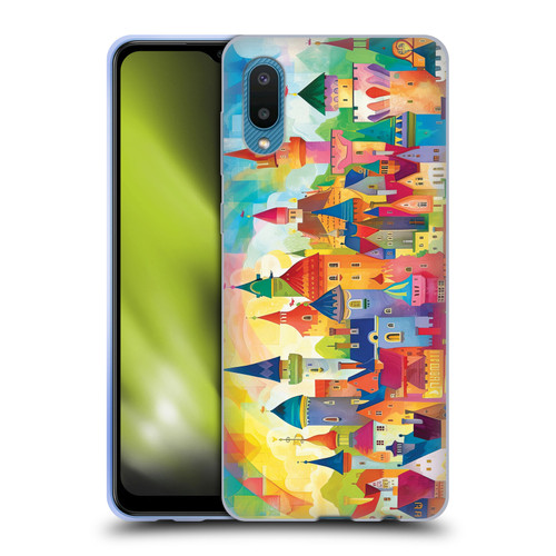 Michael David Ward Fantasy & Whimsical Fairy Tale Castles Soft Gel Case for Samsung Galaxy A02/M02 (2021)