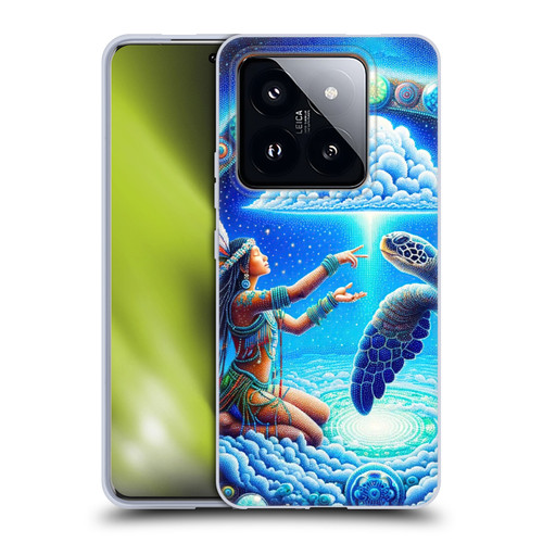 Shambhala Light Visionary Art Celestial Graphics Terrapin Traveler Soft Gel Case for Xiaomi 14 Pro
