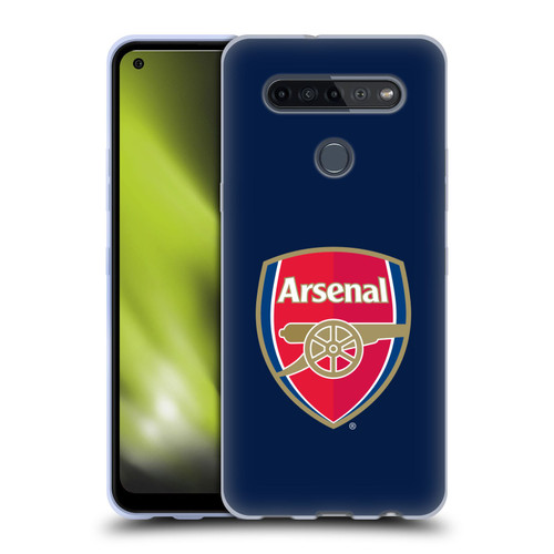 Arsenal FC Crest 2 Full Colour Blue Soft Gel Case for LG K51S