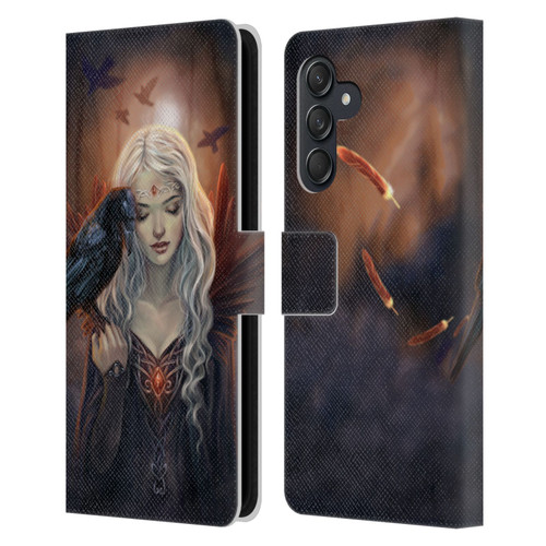 Selina Fenech Gothic Ravenkin Leather Book Wallet Case Cover For Samsung Galaxy M55 5G