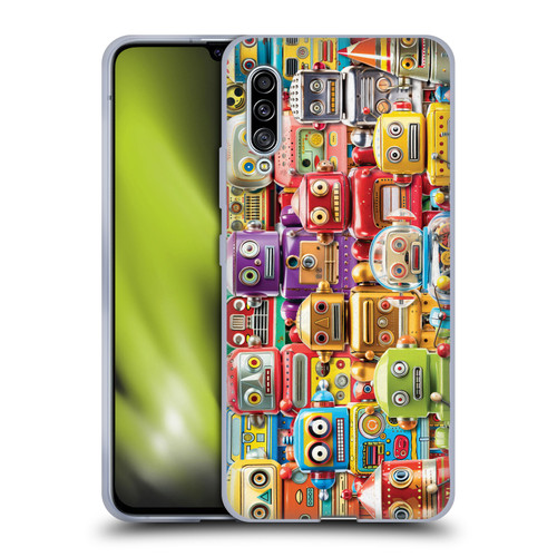 Michael David Ward Fantasy & Whimsical Toy Robots Soft Gel Case for Samsung Galaxy A90 5G (2019)