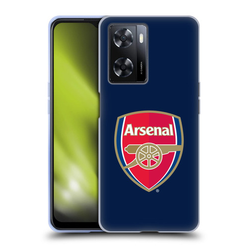 Arsenal FC Crest 2 Full Colour Blue Soft Gel Case for OPPO A57s