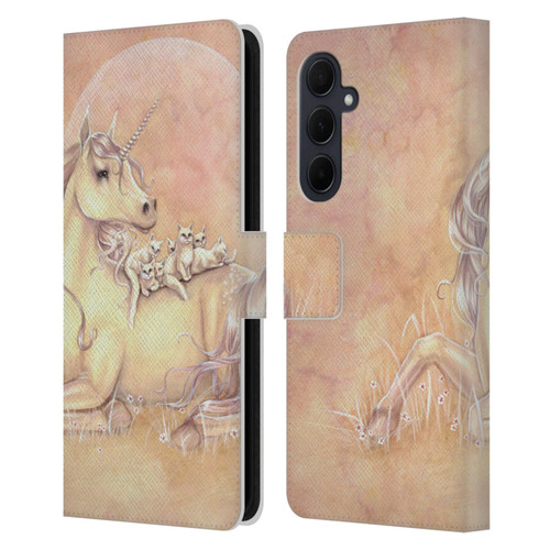 Selina Fenech Unicorns Purrfect Friends Leather Book Wallet Case Cover For Samsung Galaxy A35 5G